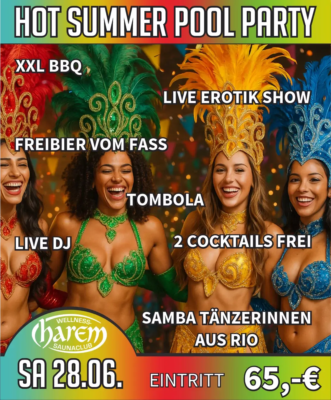 Saunaclub Harem, Poll, Party, Summer