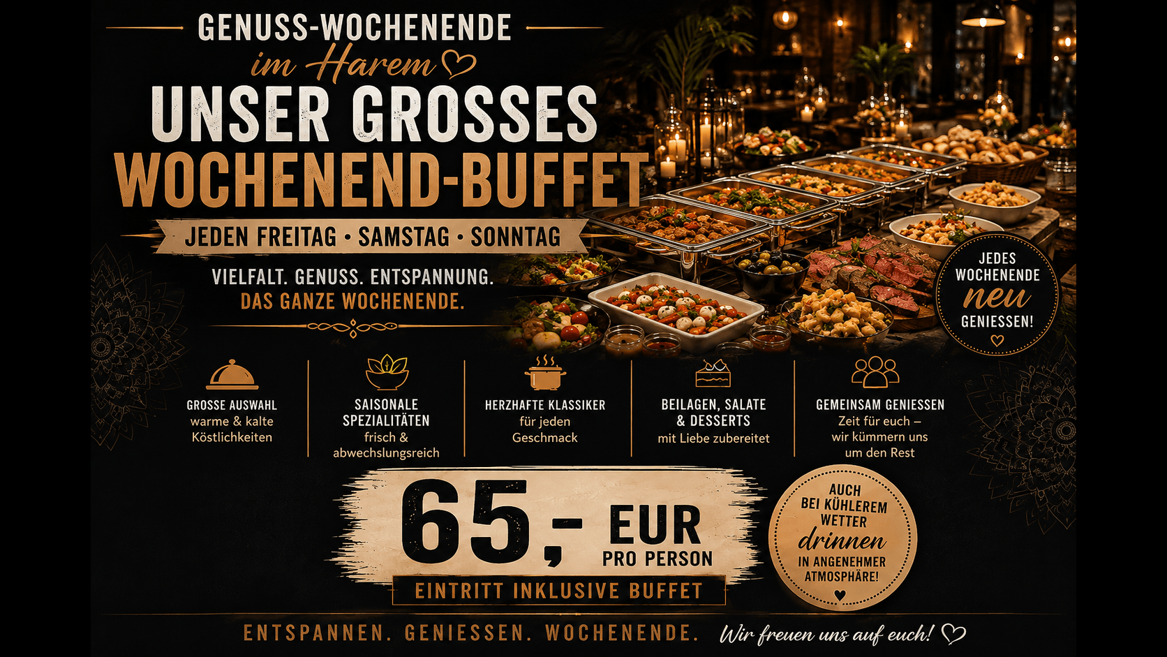 Genuss-Wochenende_1672x941 Genuss Buffet Freitag - Sonntag