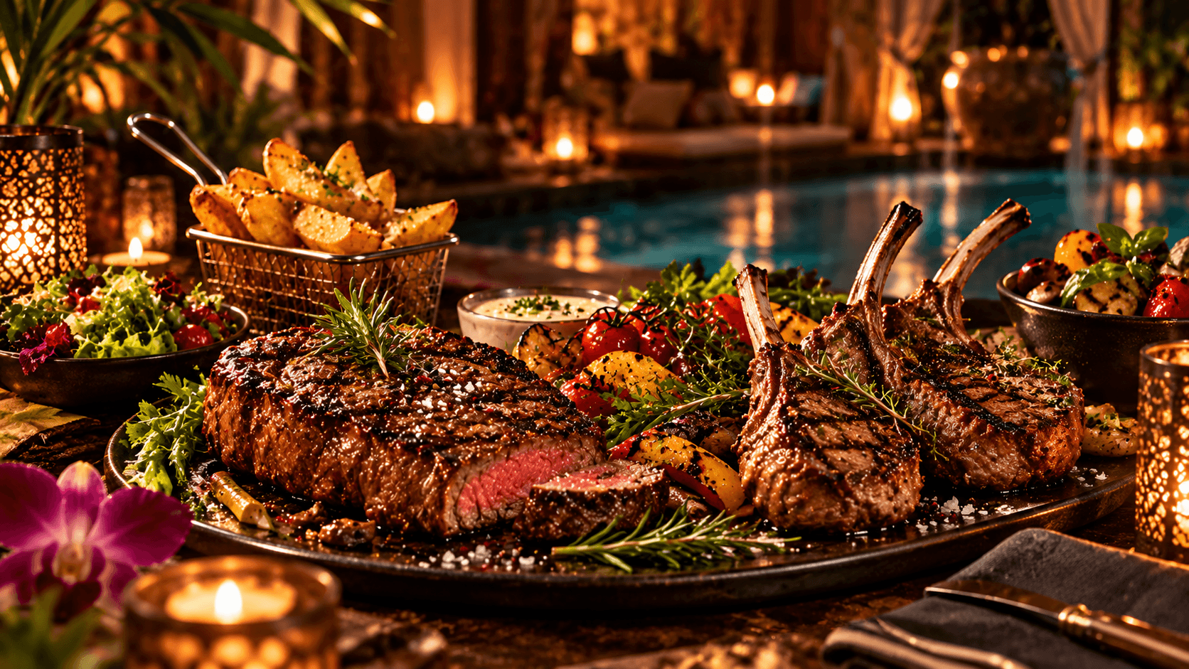 HArem Addon Steak- und Lamm A la Carte, Rumpstek, Lammkotelett, Harmen, Aufpreis 15 EUR